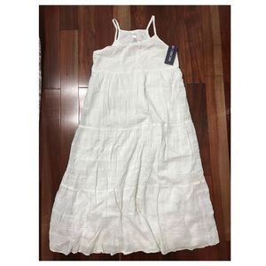NWT Cherokee big girl maxi dress XL white